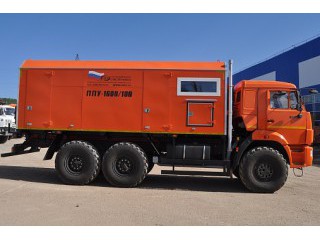 Паропромысловая установка ППУА 1600/100 УЗСТ 6890-01 на базе шасси КАМАЗ-43118 Паропромысловая установка ППУА 1600/100 УЗСТ 6890-01 на базе шасси КАМАЗ-43118