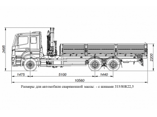 БОРТОВОЙ АВТОМОБИЛЬ С КМУ PALFINGER INMAN IM 150N НА ШАССИ KAMAZ-65207 (659000-0000335-01)