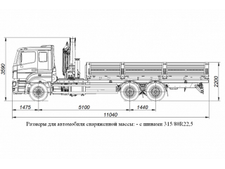 БОРТОВОЙ АВТОМОБИЛЬ С КМУ PALFINGER PK23500A НА ШАССИ KAMAZ-65207 (659000-0000002-01)