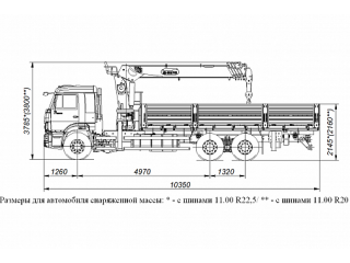 БОРТОВОЙ АВТОМОБИЛЬ С КМУ DONG YANG SS1956 НА ШАССИ KAMAZ-65117 (659000-0001403-21)