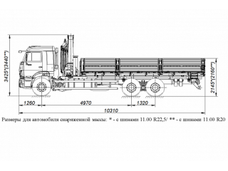 БОРТОВОЙ АВТОМОБИЛЬ С КМУ PALFINGER PK23500A НА ШАССИ KAMAZ-65117 (659000-0000002-22)