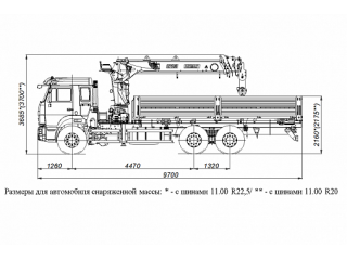 БОРТОВОЙ АВТОМОБИЛЬ С КМУ PALFINGER INMAN IT 150 НА ШАССИ KAMAZ-65115 (659000-0000380-24)