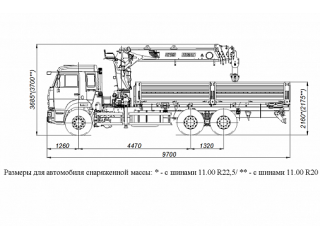 БОРТОВОЙ АВТОМОБИЛЬ С КМУ PALFINGER INMAN IT 150 НА ШАССИ KAMAZ-65115 (659000-0000380-23)