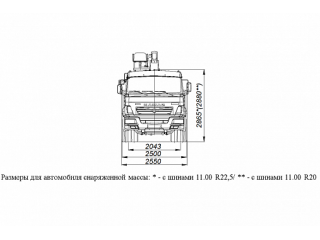 БОРТОВОЙ АВТОМОБИЛЬ С КМУ KANGLIM KS1256G-II TOP НА ШАССИ KAMAZ-65115 (659000-0001200-24)
