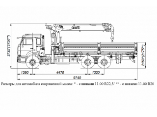 БОРТОВОЙ АВТОМОБИЛЬ С КМУ DONG YANG SS1956 НА ШАССИ KAMAZ-65115 (659000-0001403-23)
