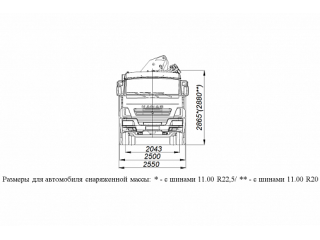 БОРТОВОЙ АВТОМОБИЛЬ С КМУ PALFINGER PK23500А НА ШАССИ KAMAZ-65115 (659000-0000002-24)