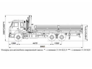 БОРТОВОЙ АВТОМОБИЛЬ С КМУ PALFINGER PK23500А НА ШАССИ KAMAZ-65115 (659000-0000002-23)