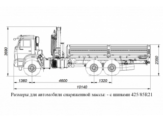БОРТОВОЙ АВТОМОБИЛЬ С КМУ PALFINGER PK23500А НА ШАССИ KAMAZ-43118 (659100-0000002-41)