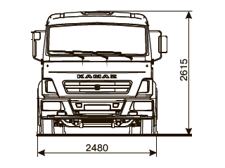 ШАССИ КАМАЗ 4308-69 (G5) ШАССИ КАМАЗ 4308-69 (G5)