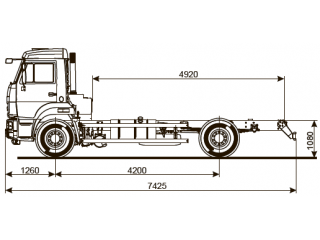 ШАССИ КАМАЗ 43253-69 (G5) ШАССИ КАМАЗ 43253-69 (G5)