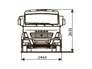 ШАССИ КАМАЗ 5308-48 (A5) ШАССИ КАМАЗ 5308-48 (A5)