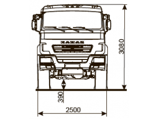 ШАССИ КАМАЗ 5350-66 (D5) ШАССИ КАМАЗ 5350-66 (D5)