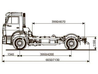 ШАССИ КАМАЗ 53605-48 (A5) ШАССИ КАМАЗ 53605-48 (A5)