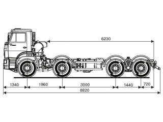 ШАССИ КАМАЗ 65201-53 ШАССИ КАМАЗ 65201-53