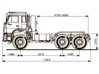 ШАССИ КАМАЗ 65221-53 ШАССИ КАМАЗ 65221-53