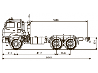 ШАССИ КАМАЗ 65224-53 ШАССИ КАМАЗ 65224-53