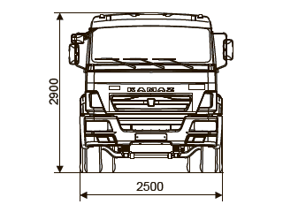 ШАССИ KAMAZ-6540-48 (А5) ШАССИ KAMAZ-6540-48 (А5)