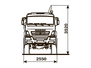 ШАССИ KAMAZ-6560-53 ШАССИ KAMAZ-6560-53