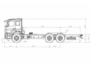 ШАССИ KAMAZ-6580-3051-68 (T5) ШАССИ KAMAZ-6580-3051-68 (T5)