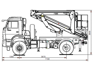 Автогидроподъемник 658638-050-00 Palfinger P240A