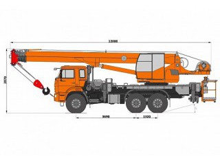 Автомобильный кран ПКС-55713-5К-4В