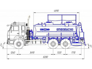 Автотопливозаправщик НЕФАЗ-6606 Автотопливозаправщик НЕФАЗ-6606