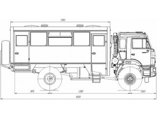 Вахтовый автобус НЕФАЗ-42111М