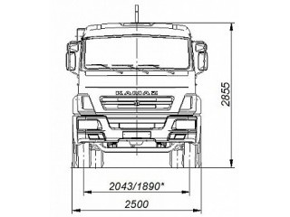 Автомобиль 658607-2030-09 c крюковым погрузчиком